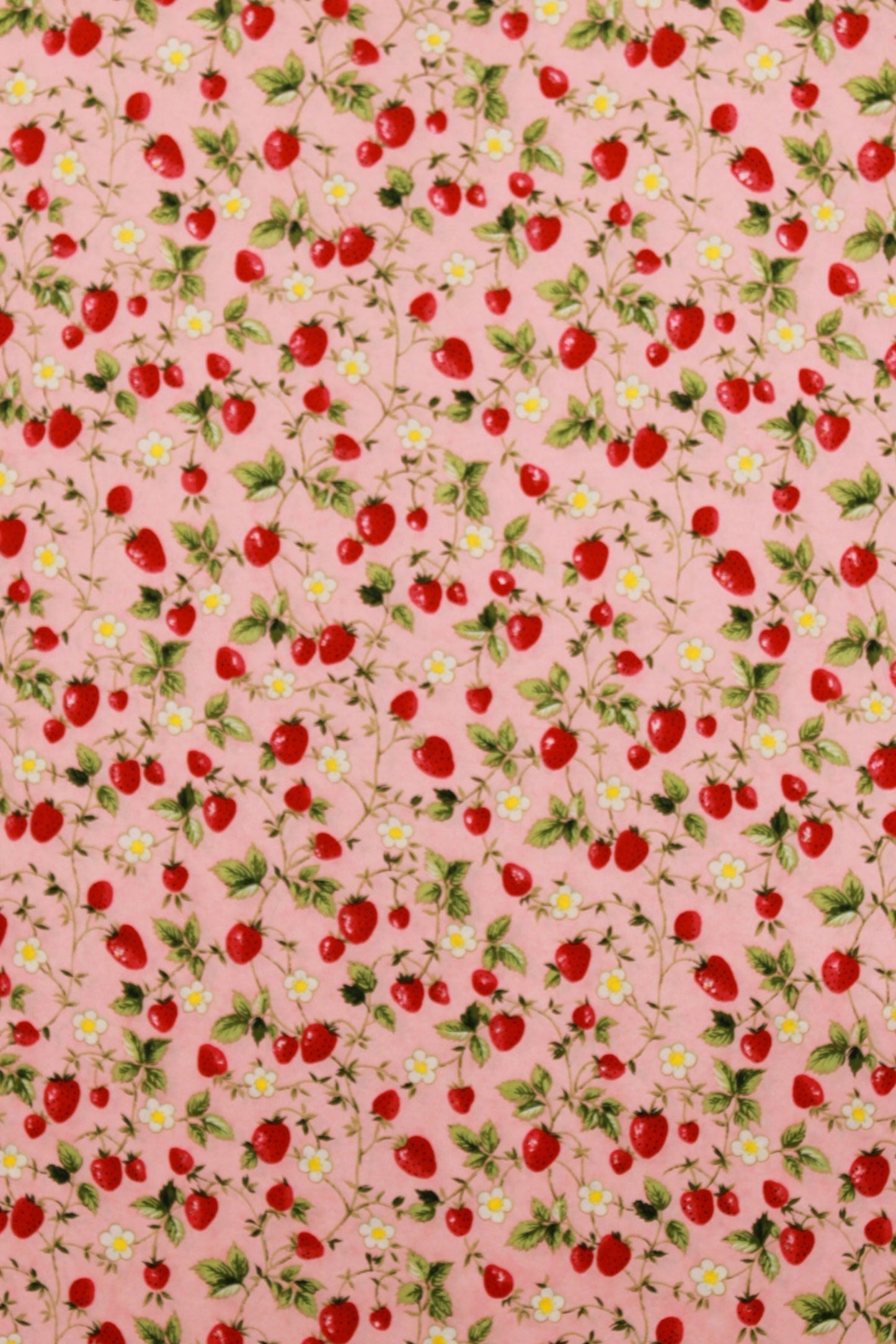 Pattern of red cherries on a pink background