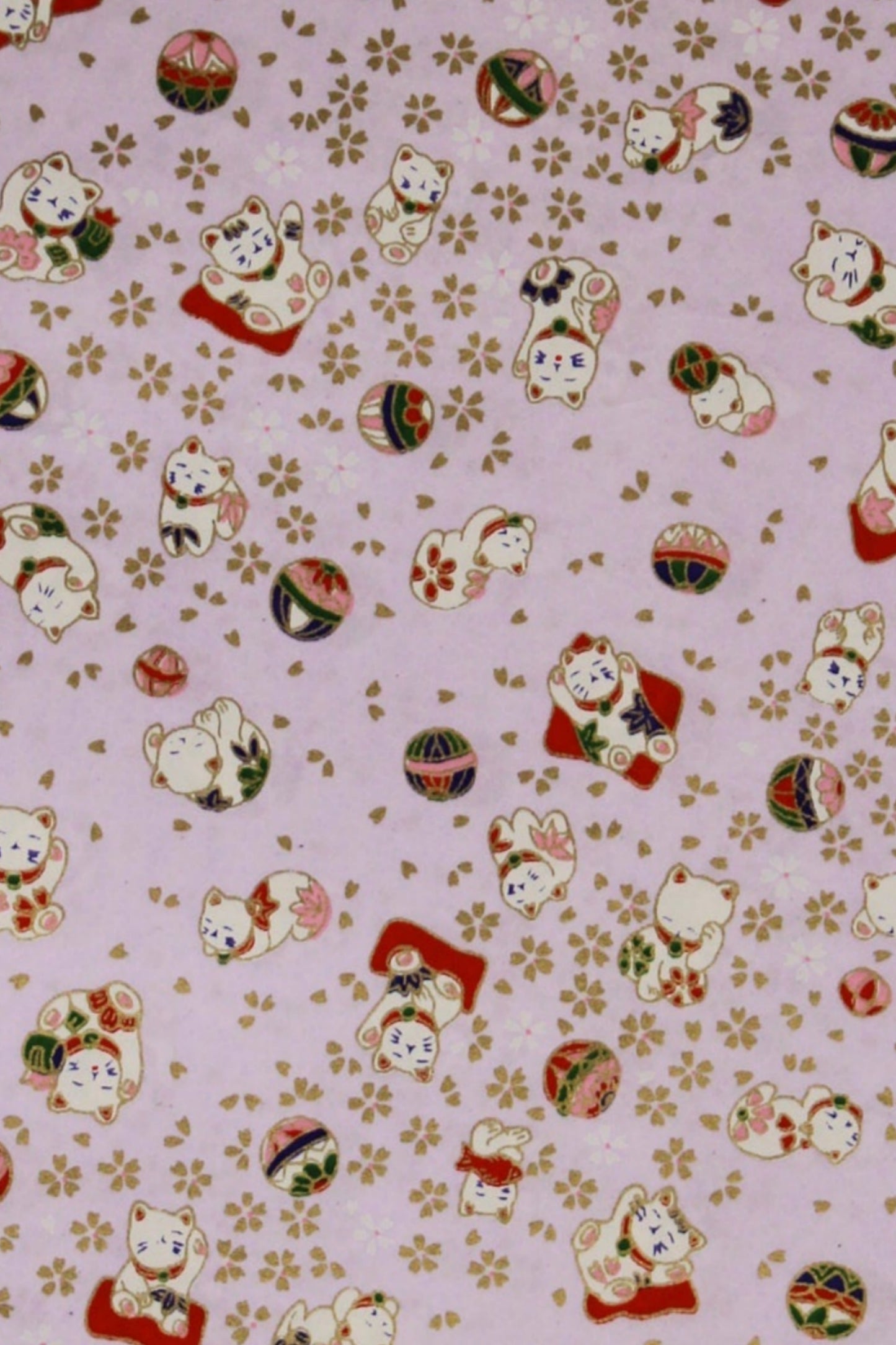 Pattern of small Christmas-themed figures on a light background