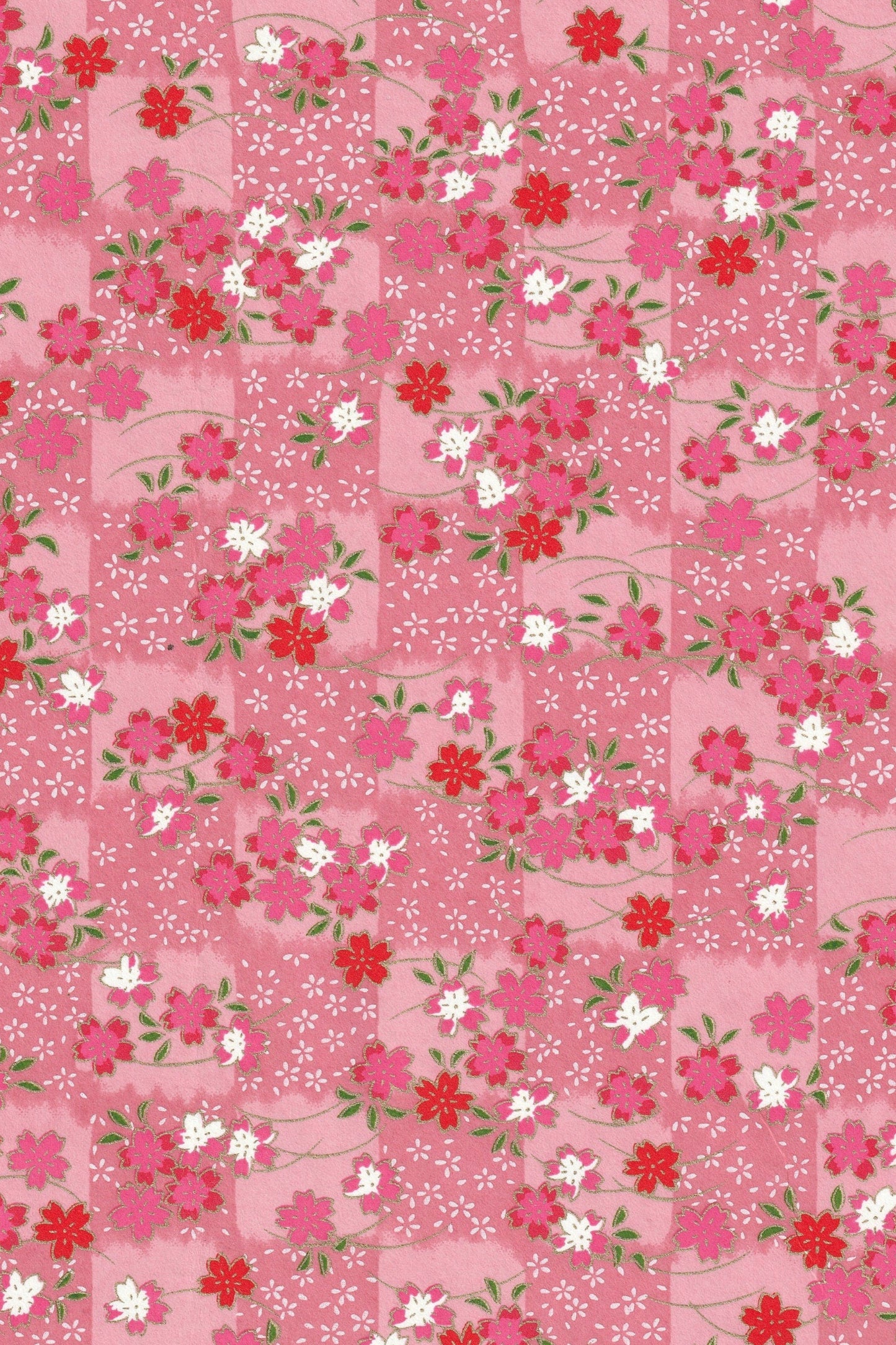 Pink floral patterned chiyogami paper 