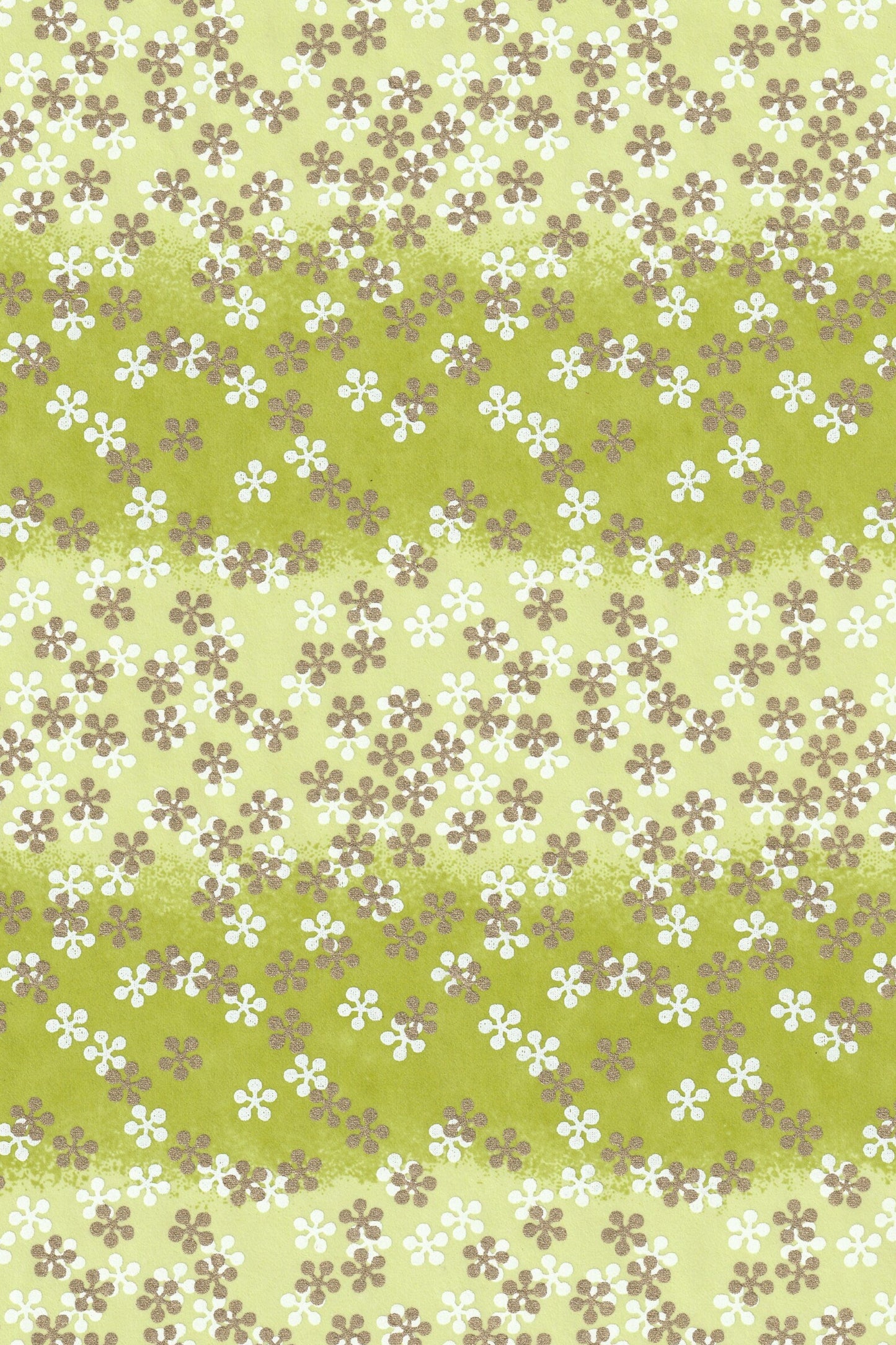 Floral pattern on a green background