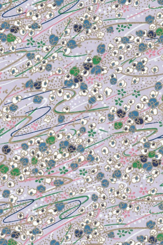 Textured pattern with small circles and lines in various colors on a light background